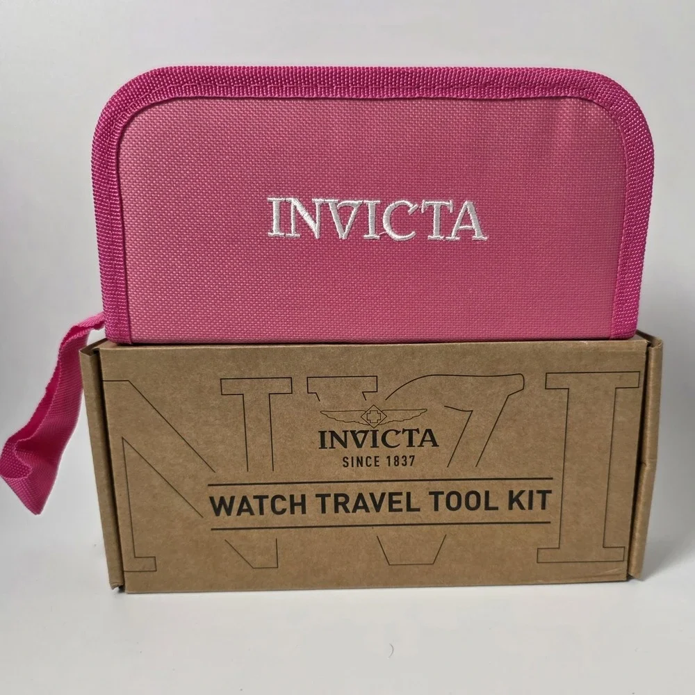 NEW In Box Invicta Travel Watch Repair Tool Kit Pink/White (ITK-008)#1036